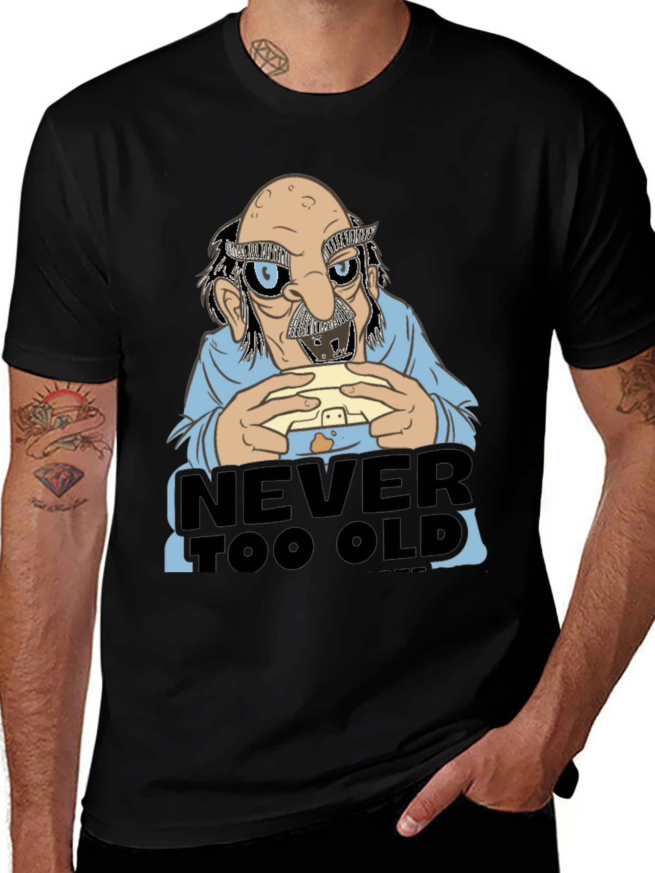 Variant 7 of Never Too Old Funny Graphic Tee