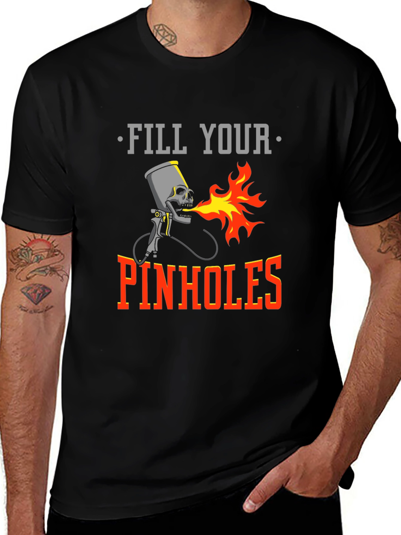 Variant 18 of Fill Your Pinholes Graphic Tee
