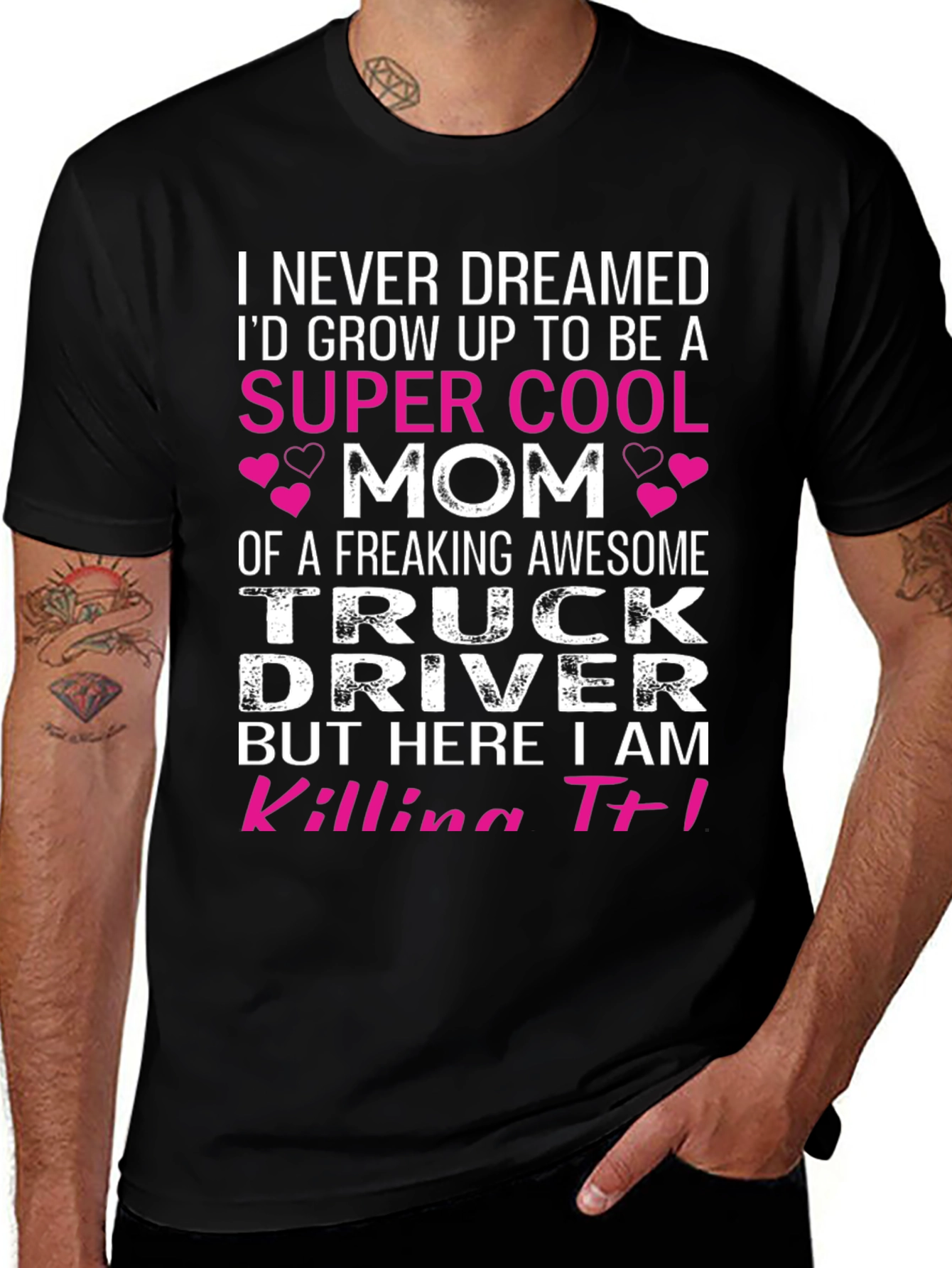 Variant 3 of Super Cool Truck Driver Mom T-Shirt