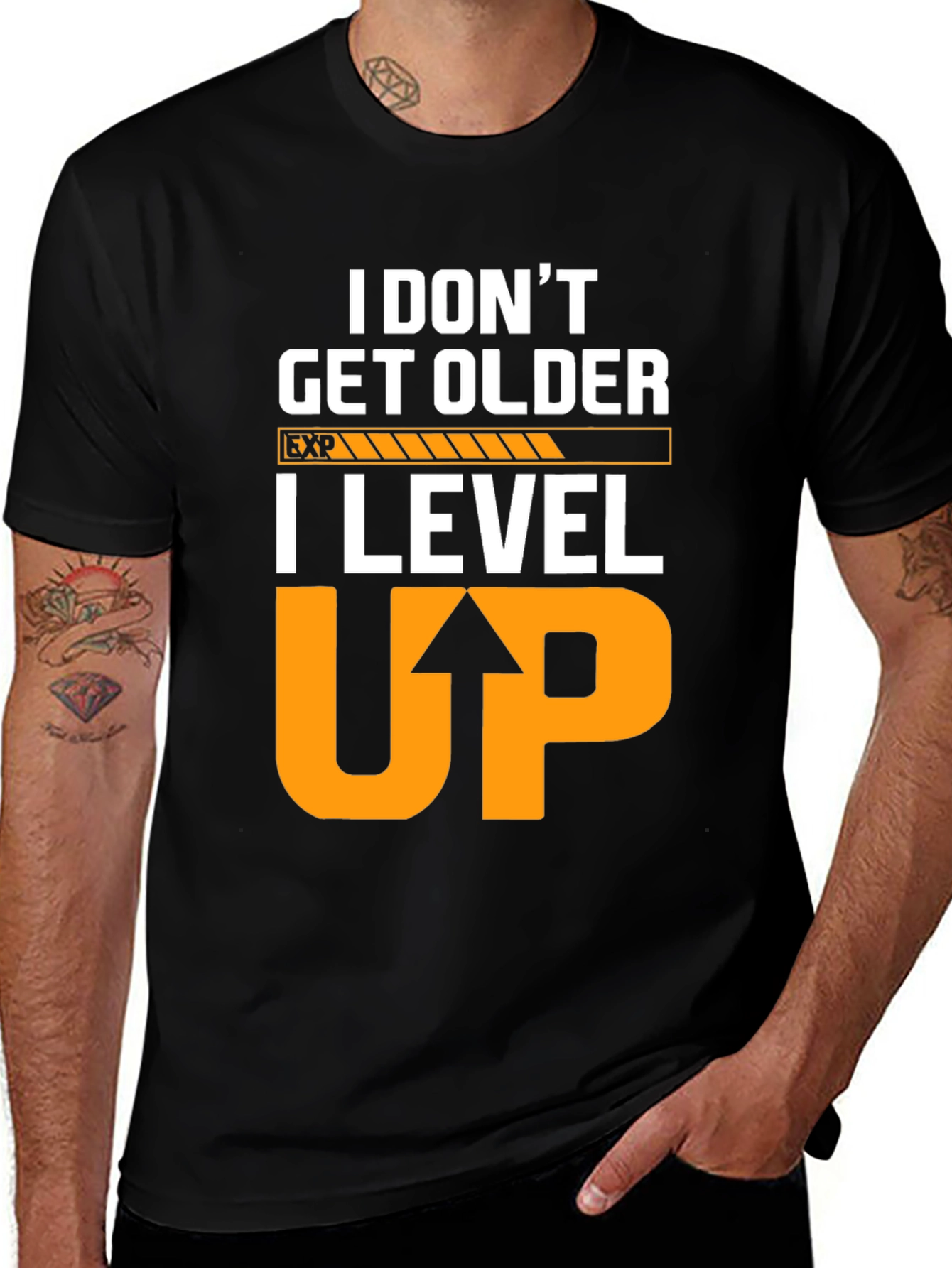 Variant 22 of I Level Up T-Shirt - Gamer Style Tee