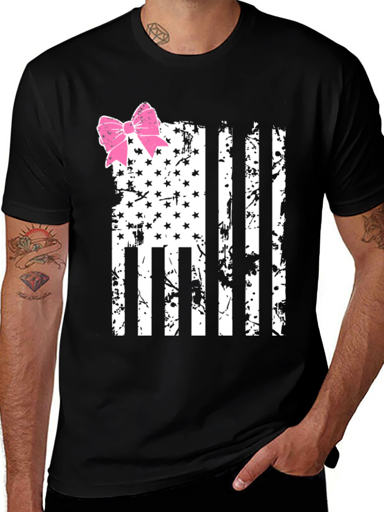 Variant 9 of American Flag Bow T-Shirt