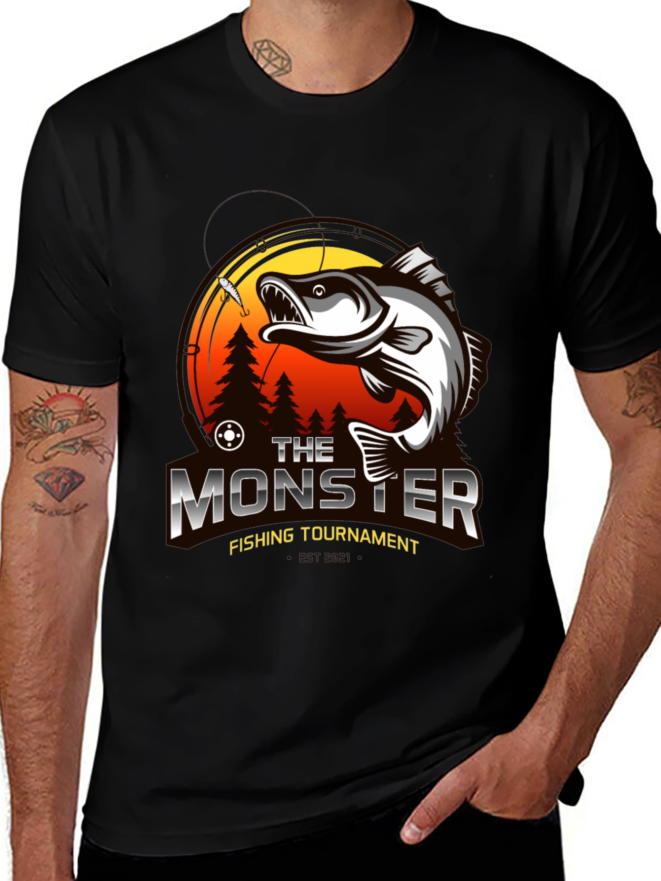 Variant 12 of The Monster Fishing Tournament Graphic T-Shirt