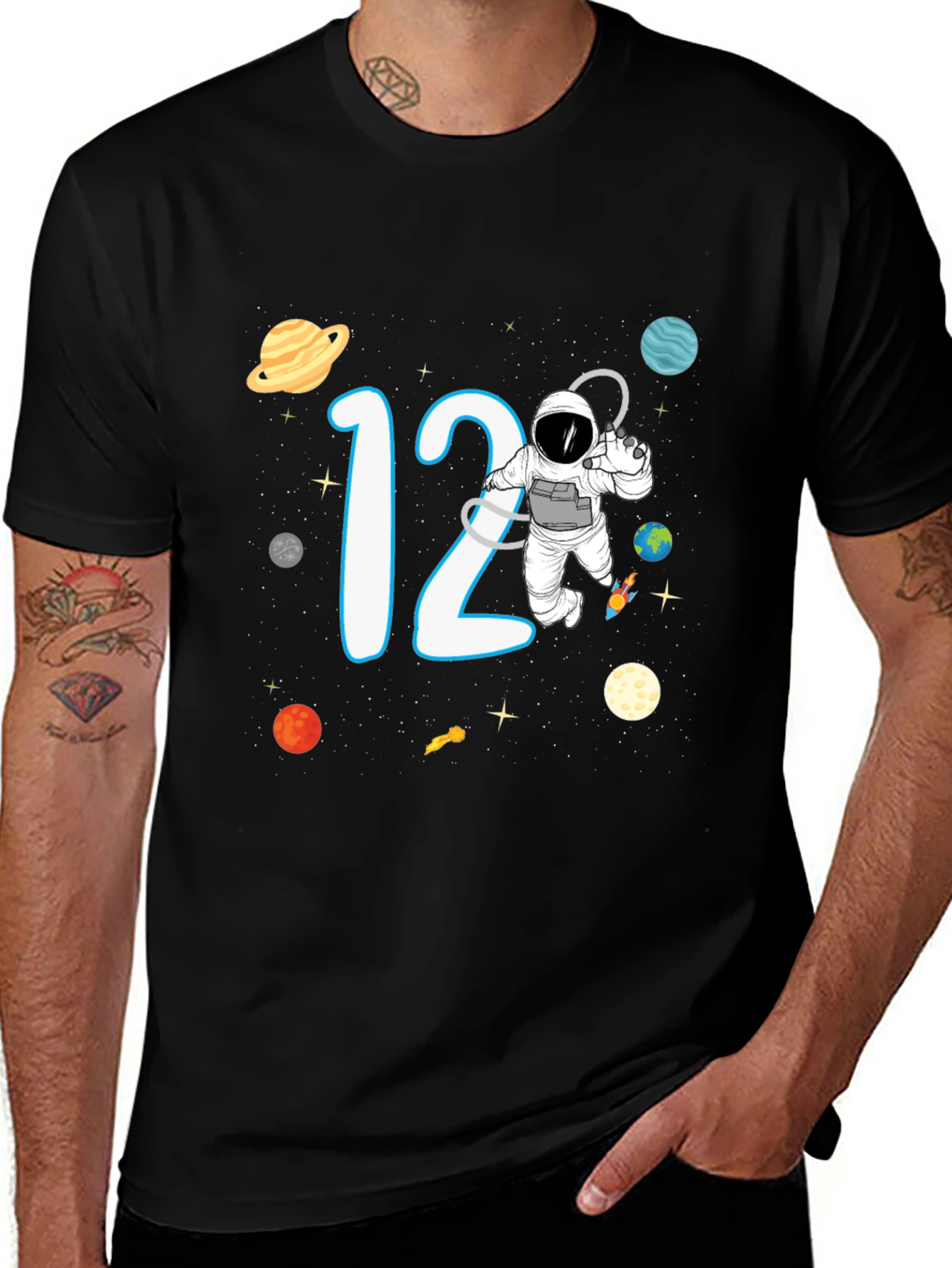 Variant 4 of 12th Birthday Space Adventure T-Shirt