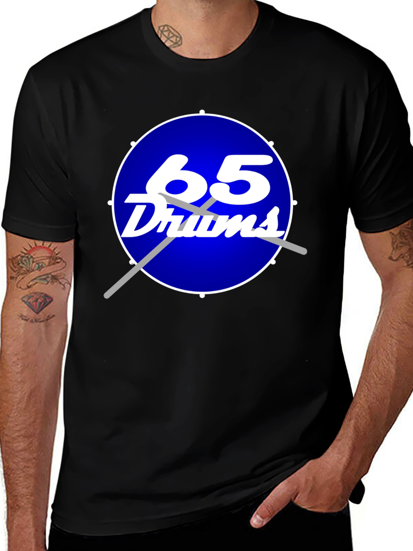 Variant 22 of 65 Drums T-Shirt - Music Lover Tee