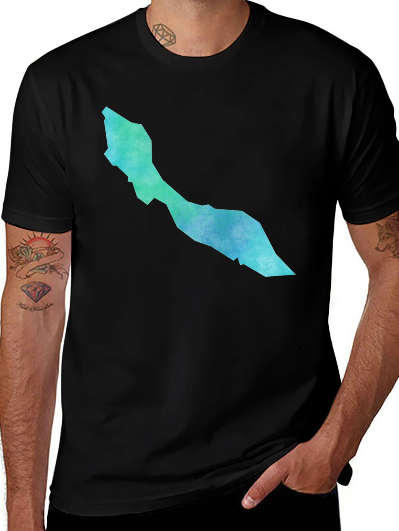 Curaçao Map Graphic Tee - Modern Style