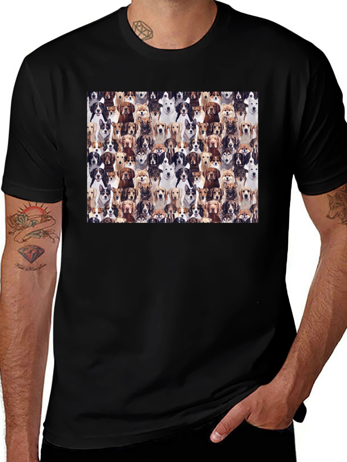 Variant 29 of Dog Breed Collage T-Shirt