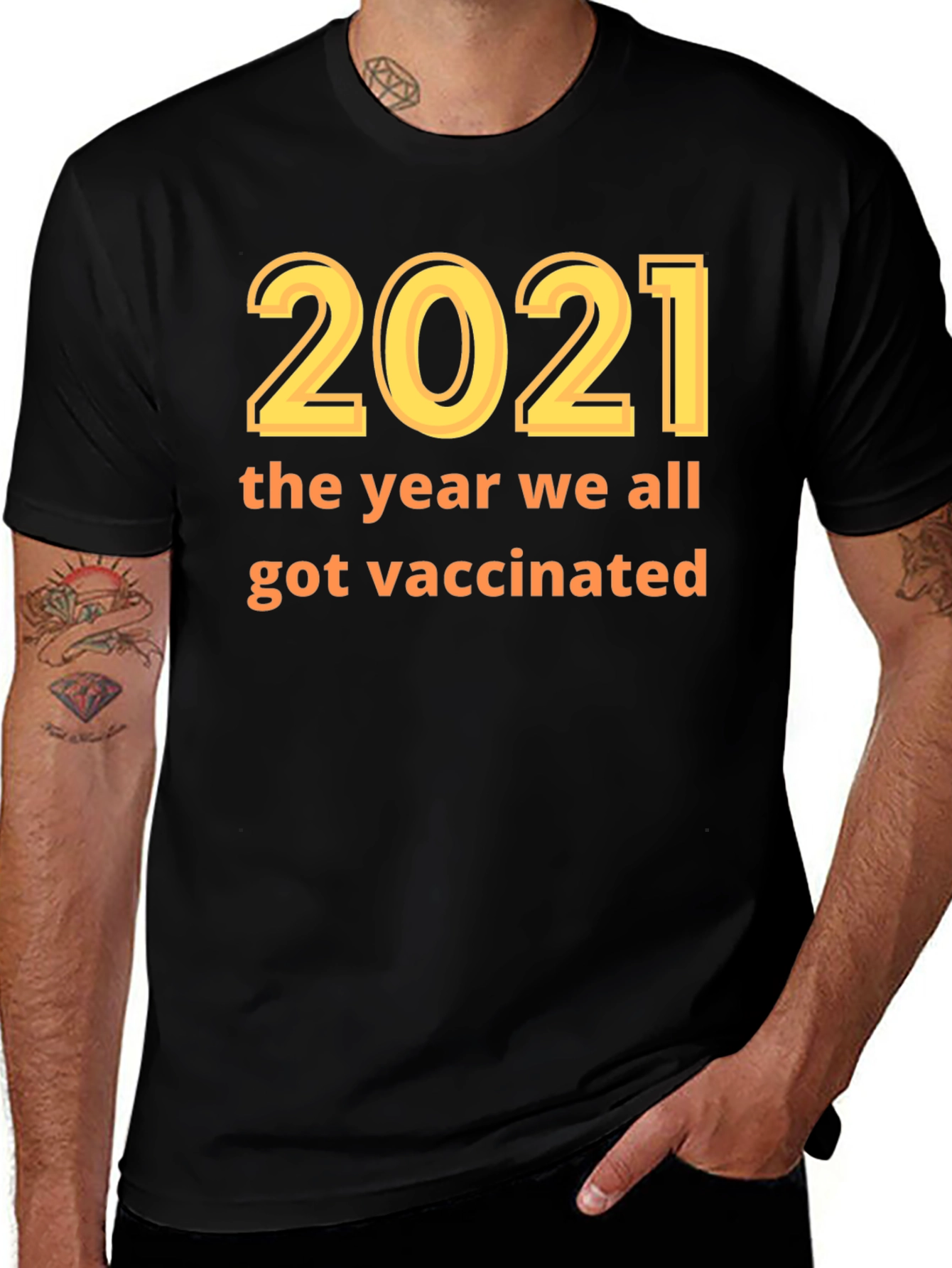 Variant 13 of 2021 Vaccination T-Shirt - Year We Got Vaccinated