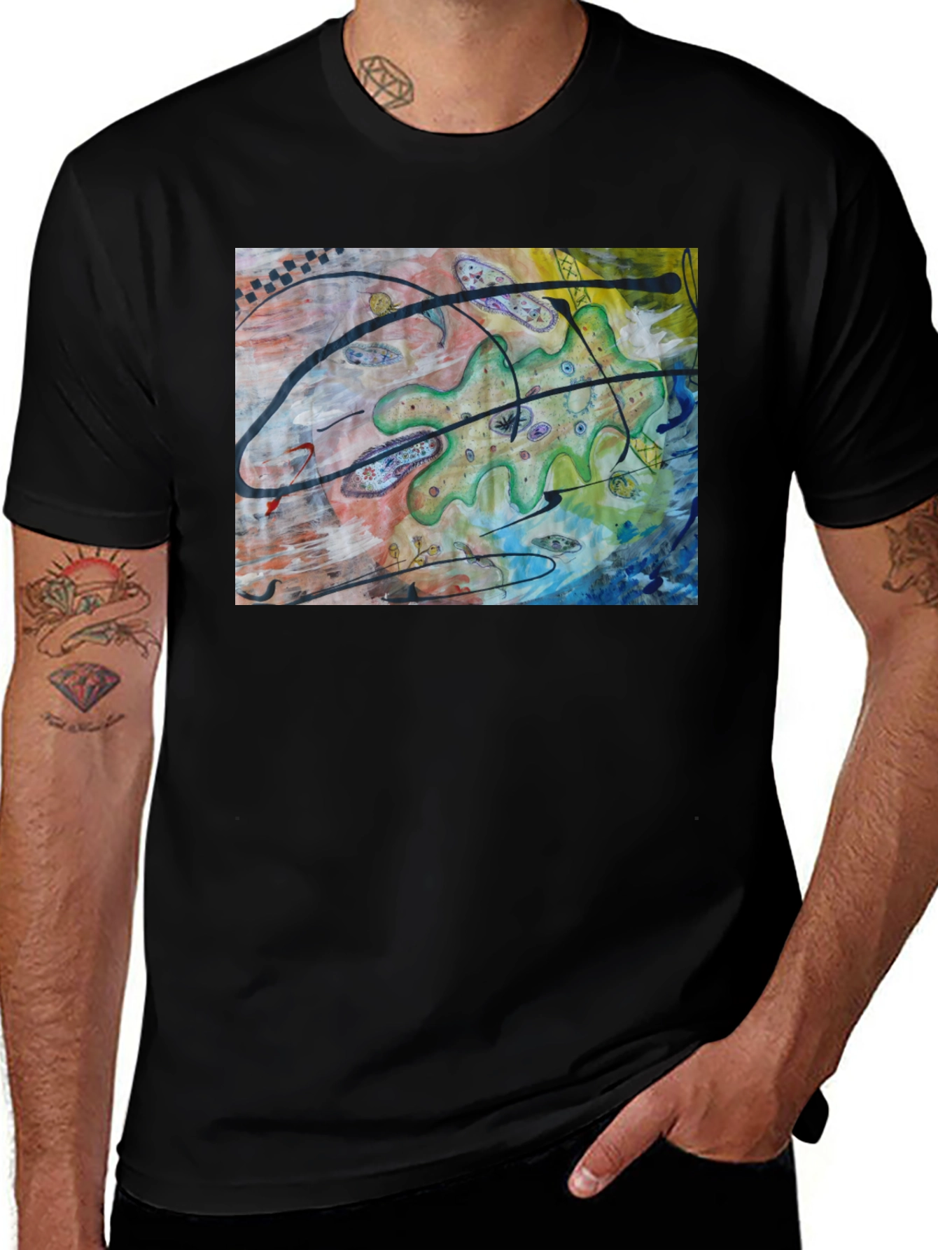 Variant 15 of Abstract Art Tee - Modern Graphic T-Shirt
