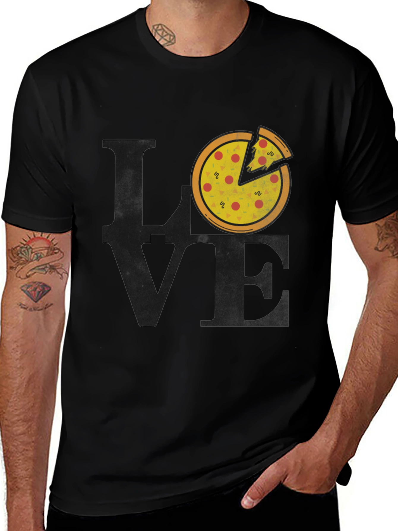 Variant 27 of Pizza Love Graphic T-Shirt - Foodie Fashion Tee