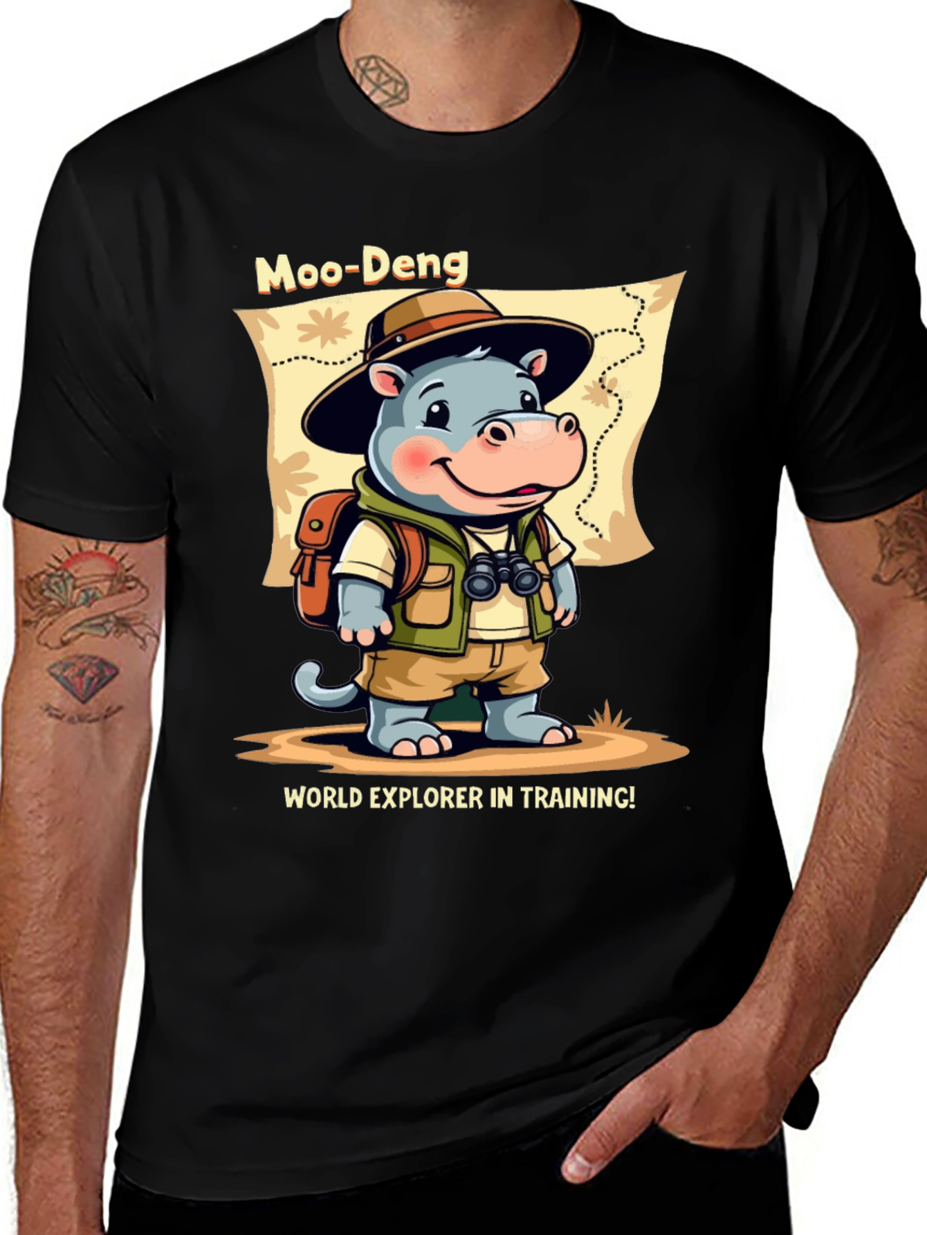Moo-Deng World Explorer T-Shirt