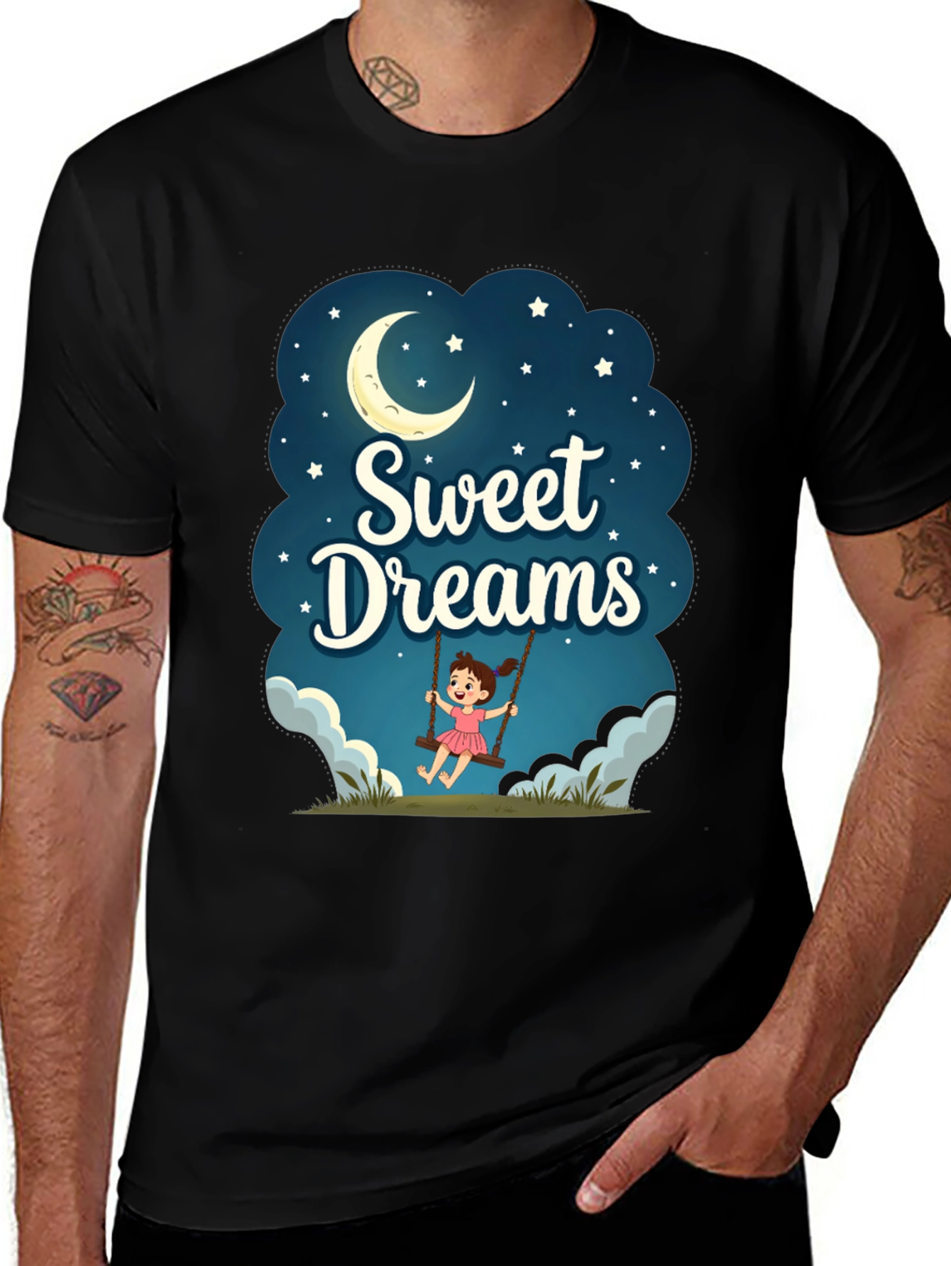Variant 15 of Sweet Dreams Graphic T-Shirt - Night Theme