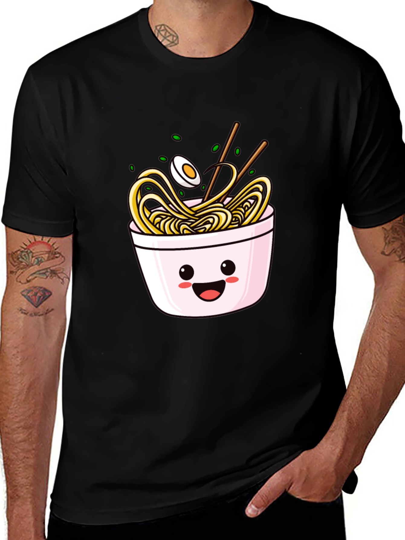 Variant 21 of Ramen Bowl Graphic Tee - Cute Noodle Lover T-Shirt