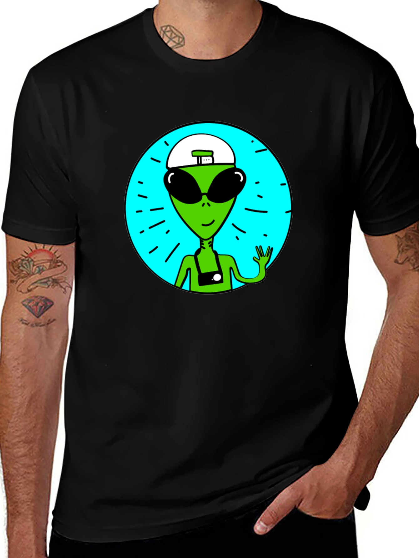 Variant 18 of Alien Tourist Graphic T-Shirt