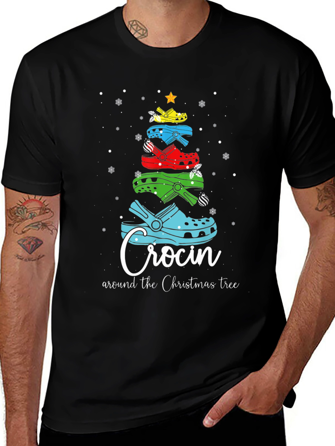 Crocin' Around Christmas Tree T-Shirt