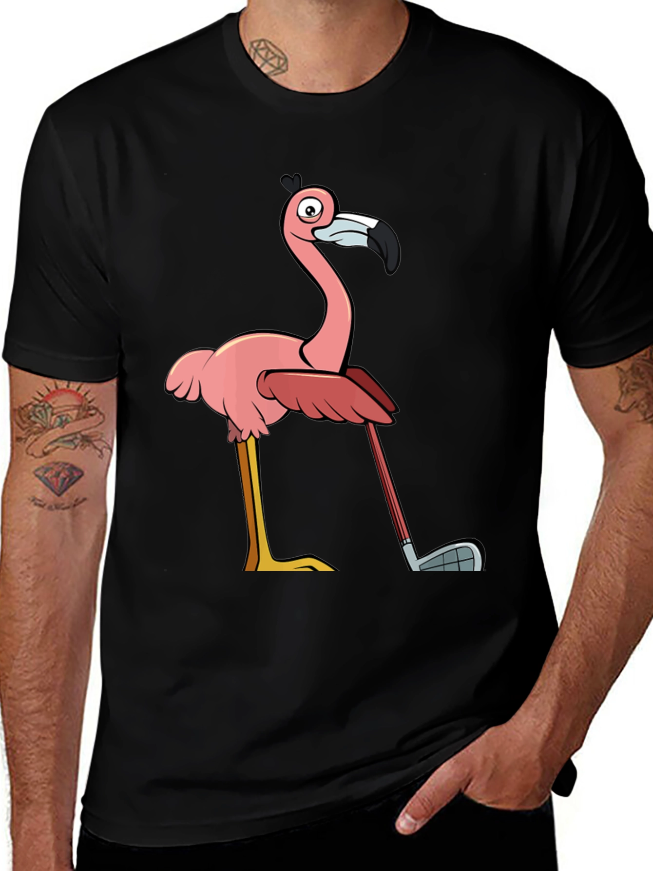 Variant 20 of Funny Flamingo Golf T-Shirt