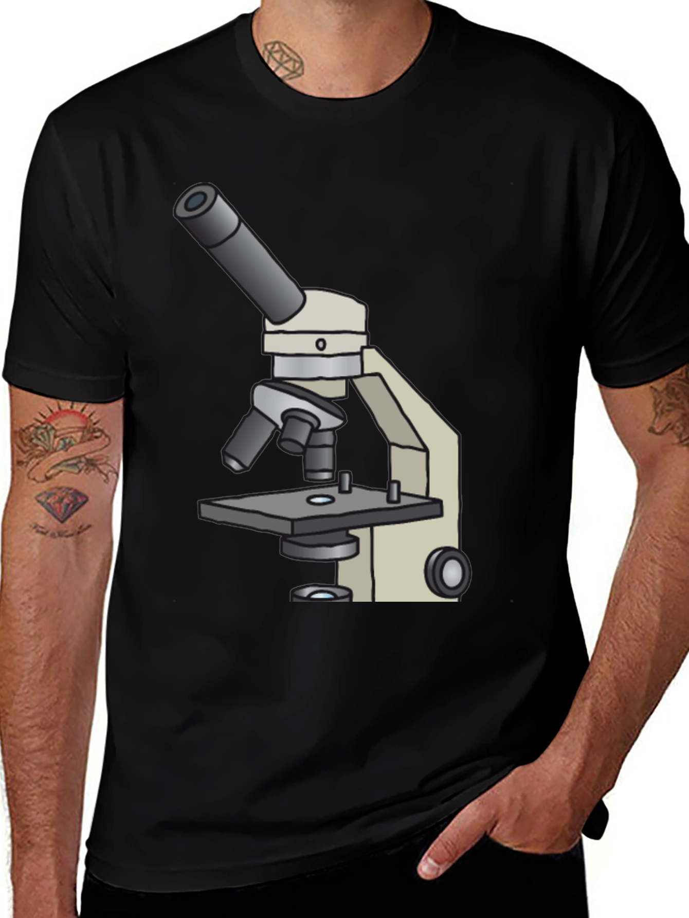 Variant 2 of Microscope Graphic T-Shirt - Science Tee
