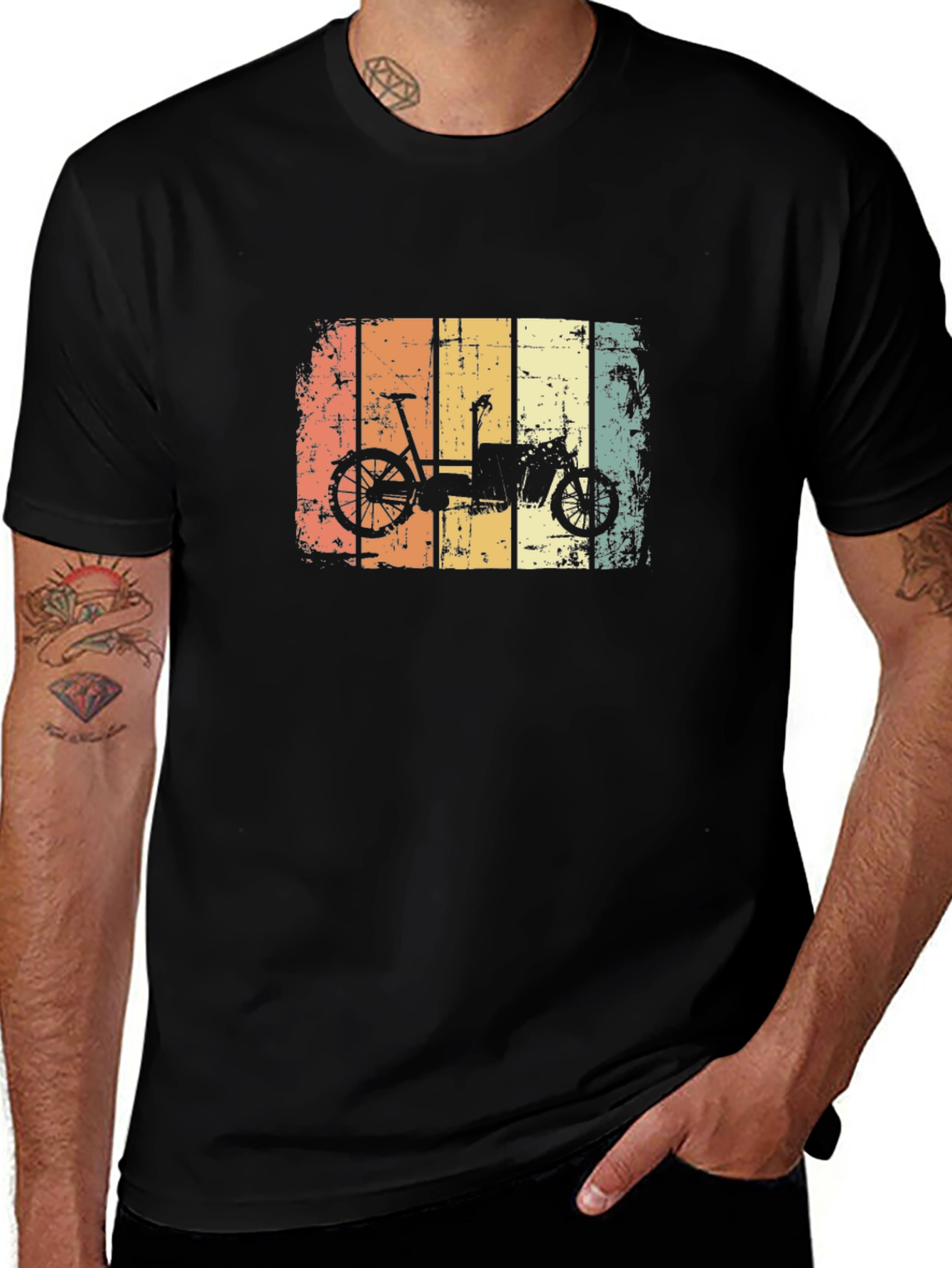 Variant 23 of Retro Electric Bike T-Shirt