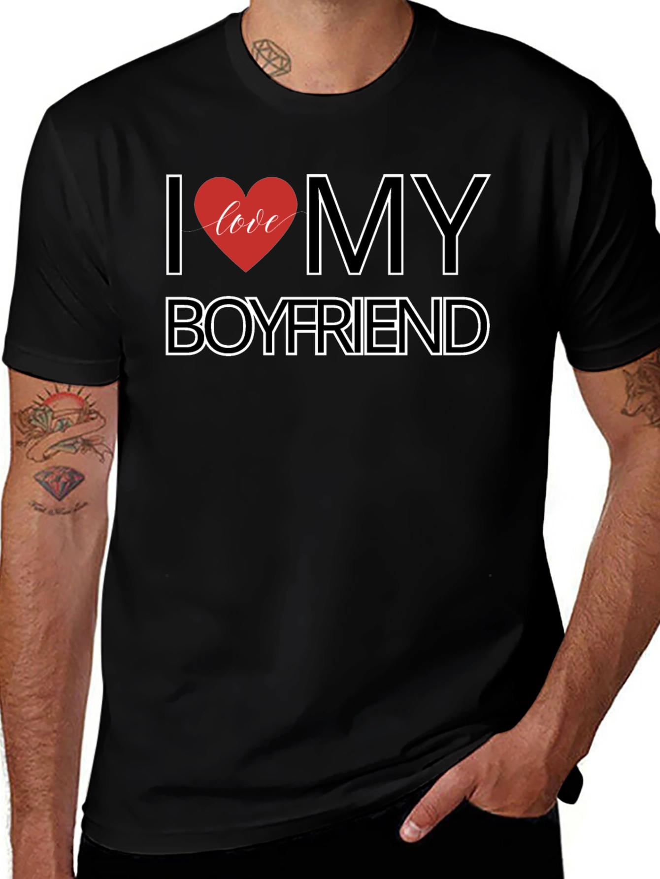 Variant 23 of I Love My Boyfriend - Graphic Tee
