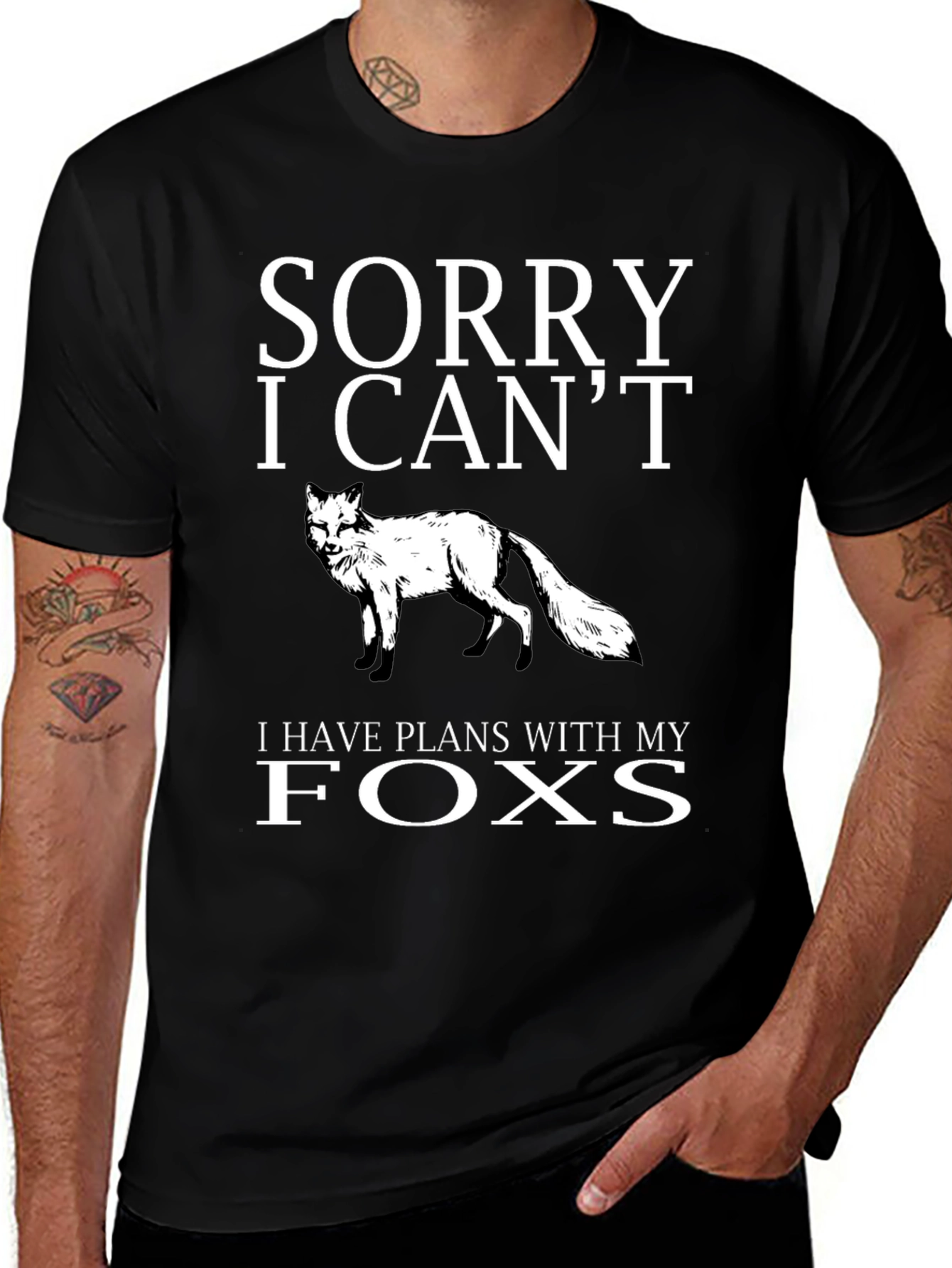 Variant 18 of Sorry I Can't Foxes T-Shirt