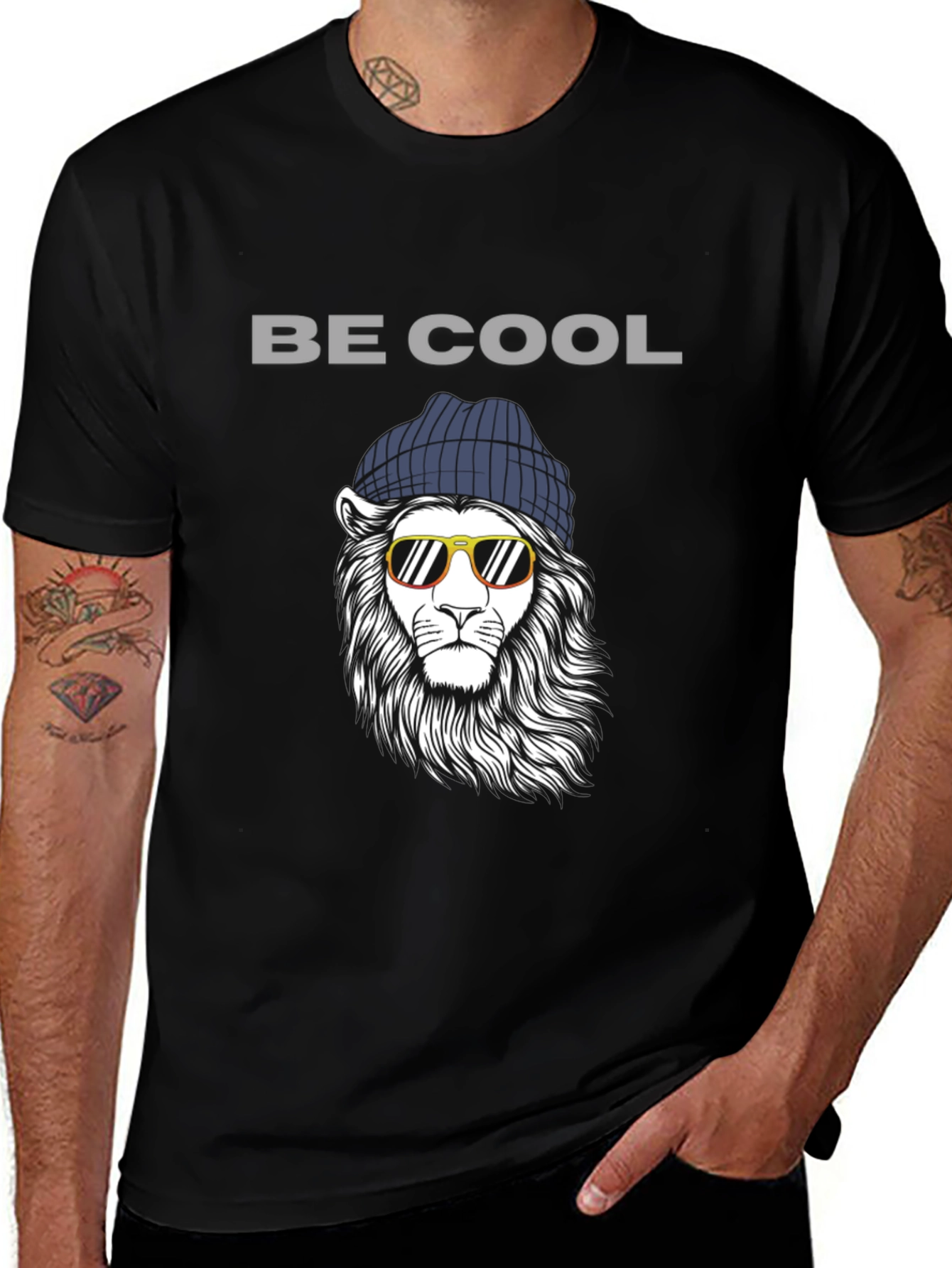 Variant 14 of Be Cool Lion Graphic Tee