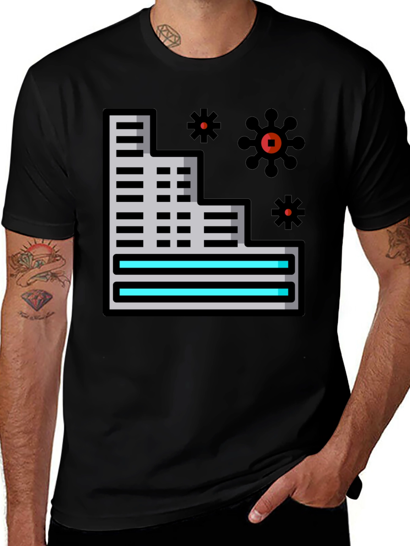 Variant 10 of Modern Building T-Shirt - Unique Graphic Tee