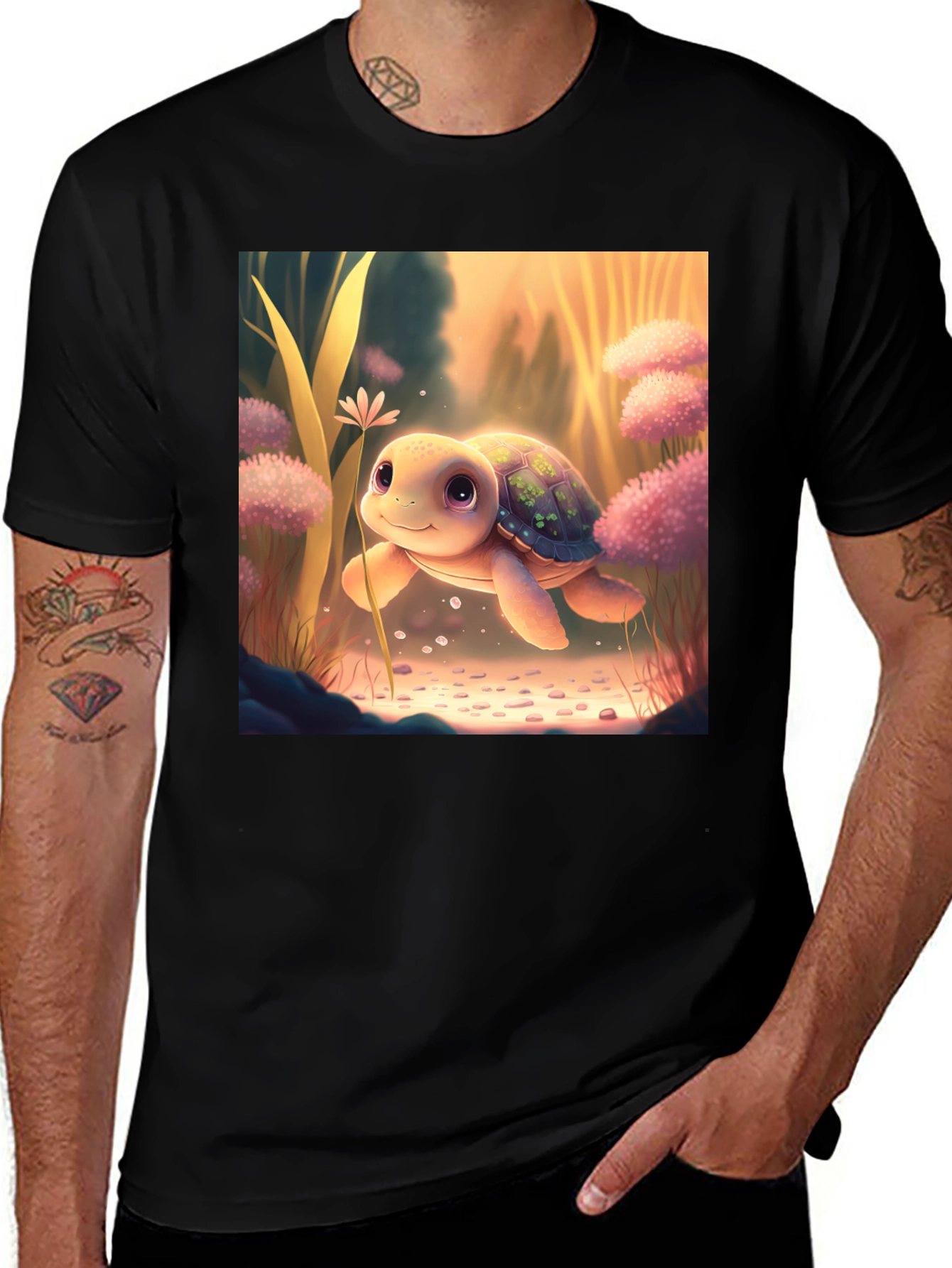Variant 22 of Cute Turtle Graphic T-Shirt