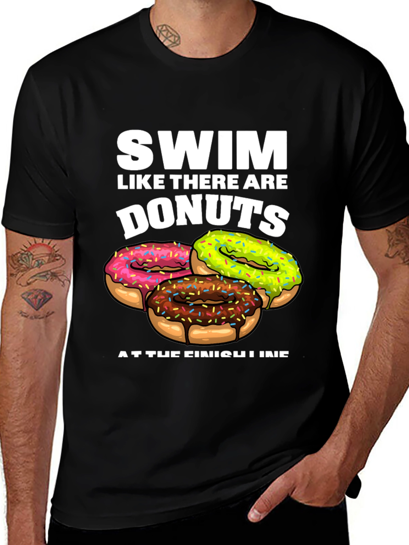 Variant 26 of Swim for Donuts Graphic T-Shirt