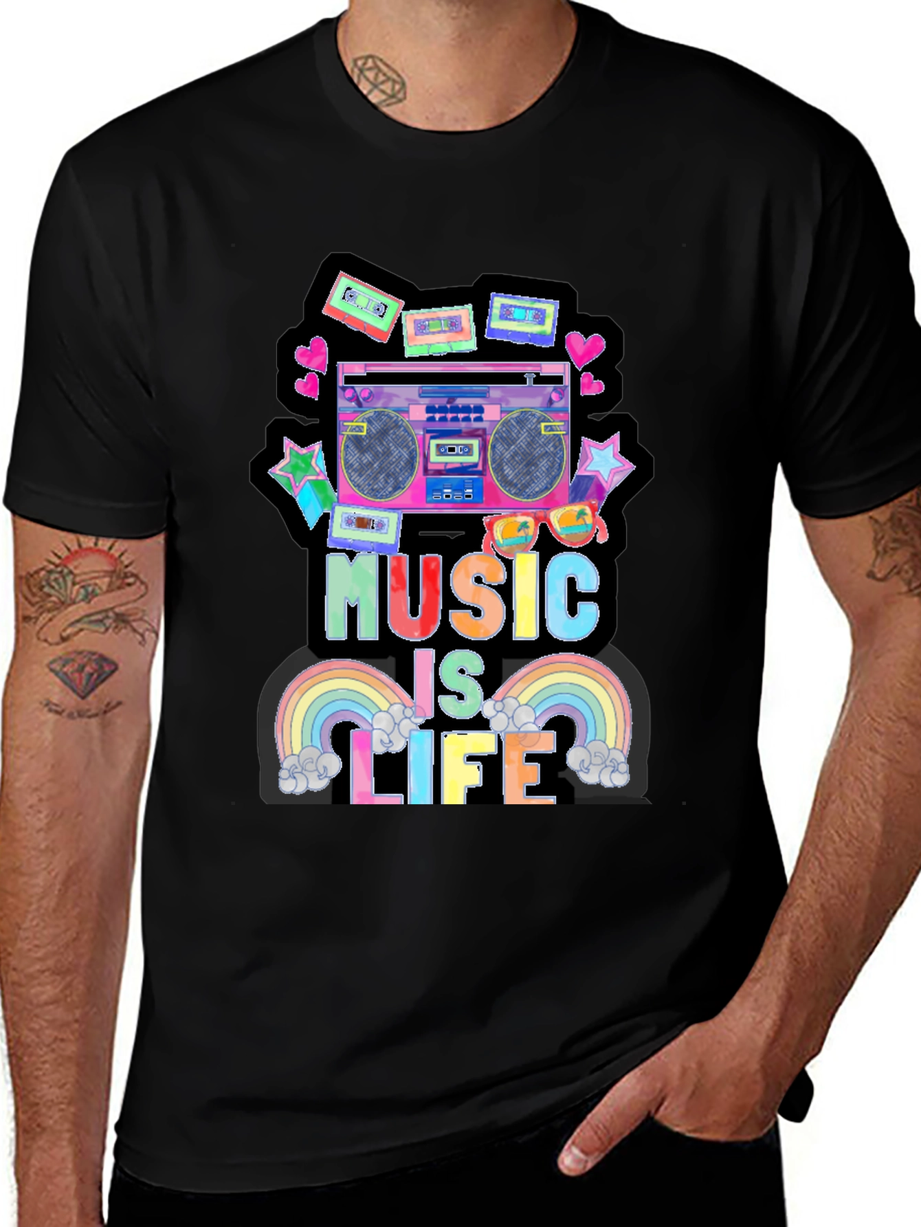Variant 18 of Retro Music Lover T-Shirt