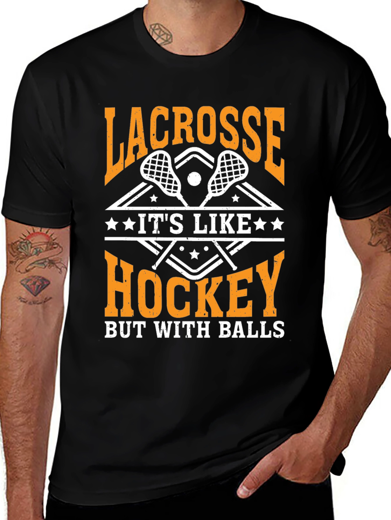 Variant 26 of Lacrosse T-Shirt - Funny Hockey Alternative Tee