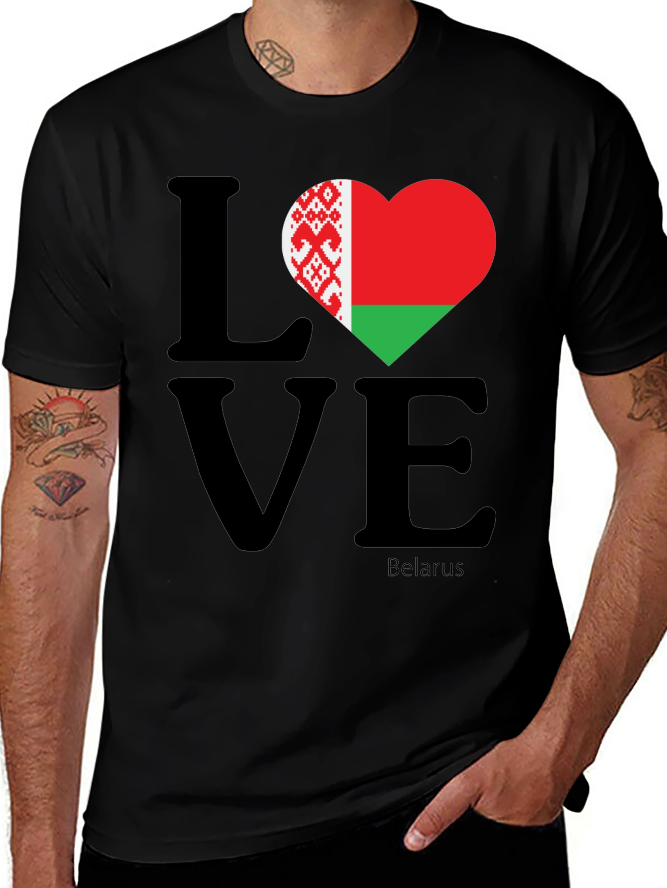 Love Belarus T-Shirt | Belarusian Pride Tee