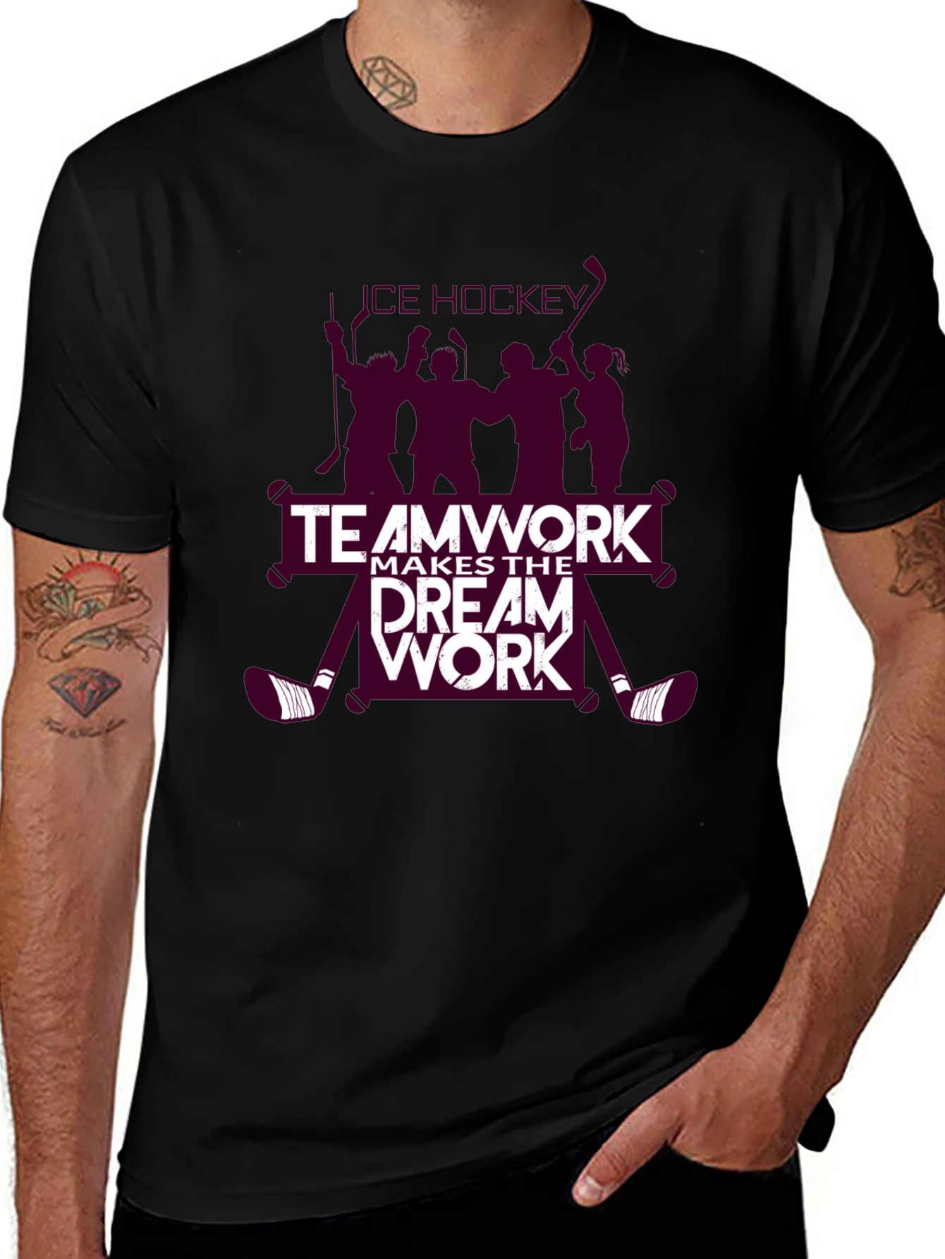 Variant 28 of Teamwork Hockey T-Shirt - Dream Work