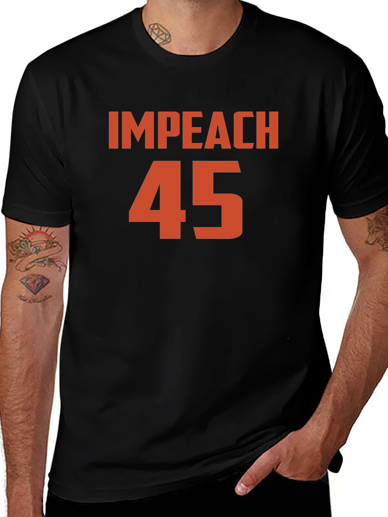 Impeach 45 Graphic T-Shirt - Political Statement Tee