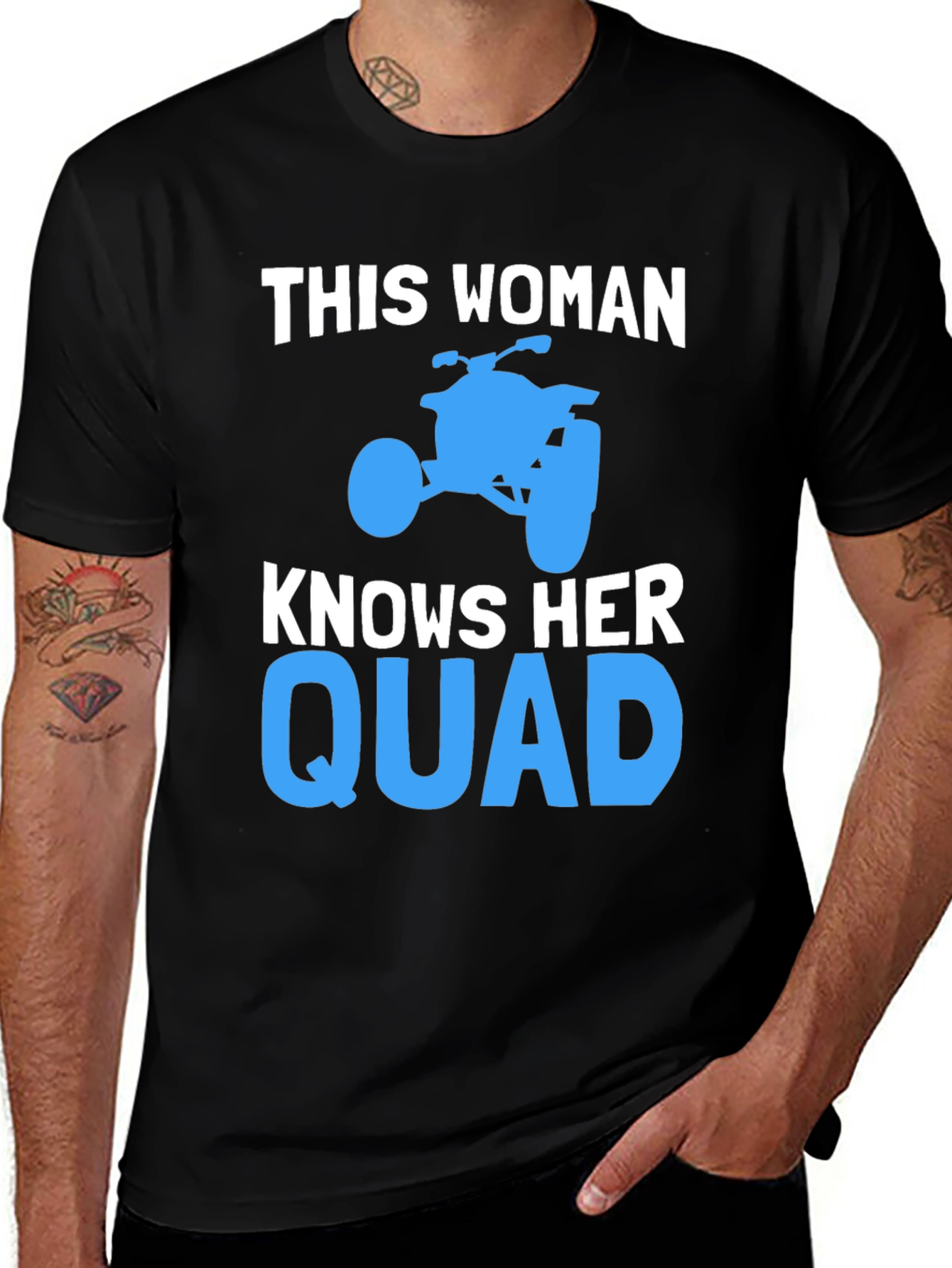 Variant 23 of This Woman Knows Her Quad ATV Rider T-Shirt