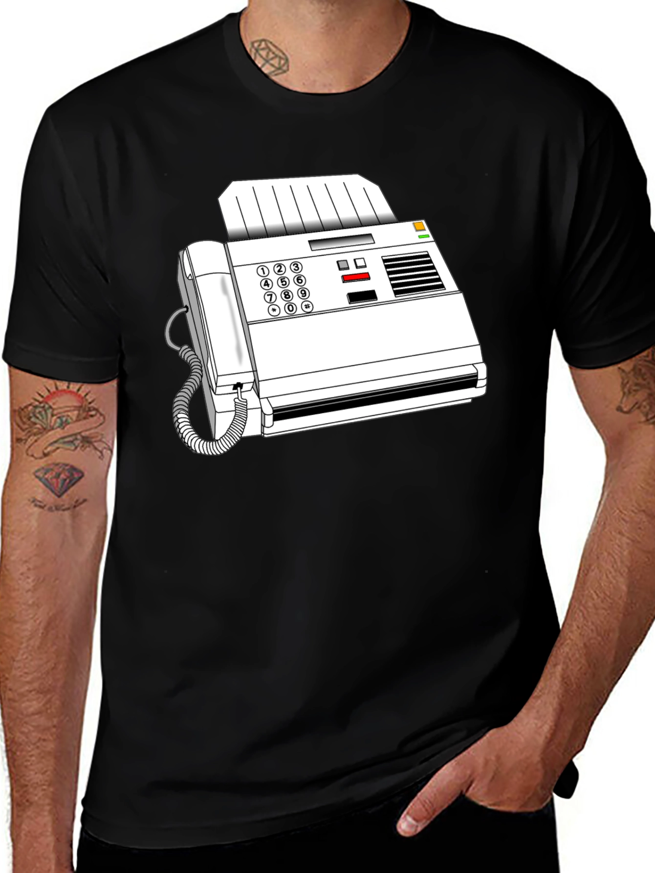 Variant 26 of Retro Fax Machine Graphic Tee