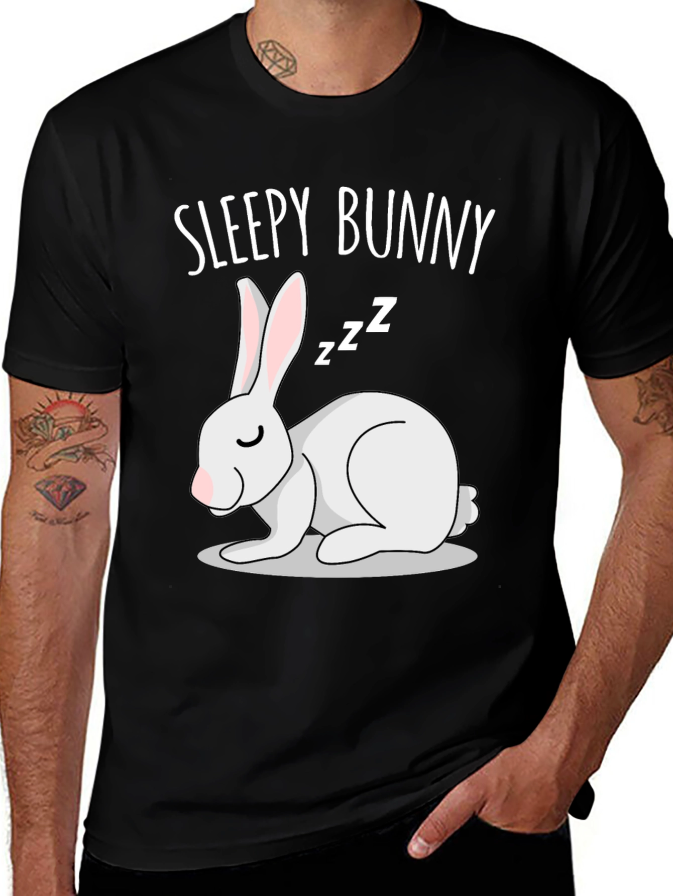 Variant 17 of Sleepy Bunny T-Shirt - Cute & Comfy