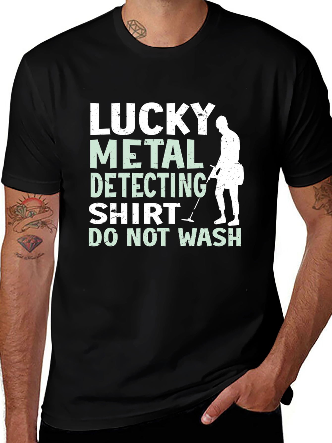 Variant 13 of Lucky Metal Detecting Shirt - Funny Detectorist Tee
