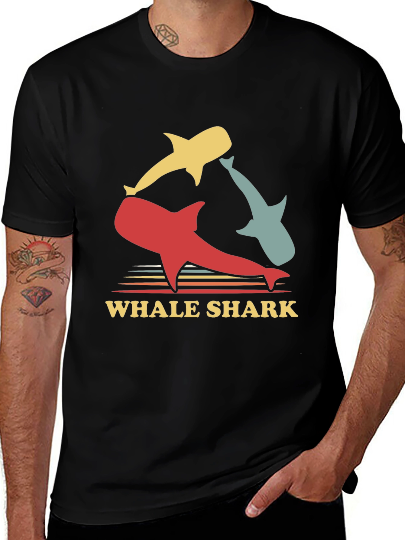 Variant 29 of Whale Shark Graphic Tee - Retro Style