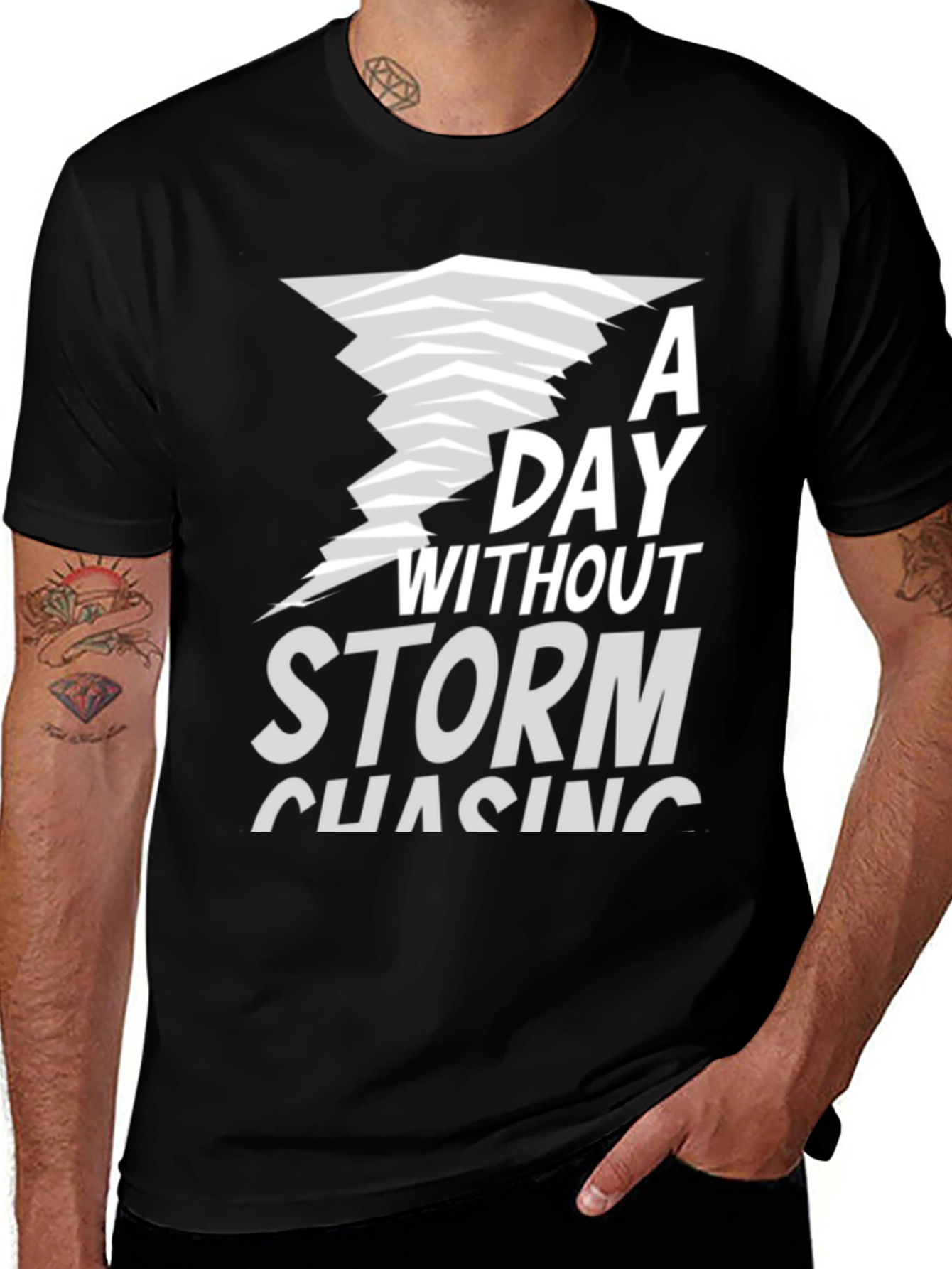 Variant 4 of Storm Chasing Graphic Tee - Weather Enthusiast Shirt