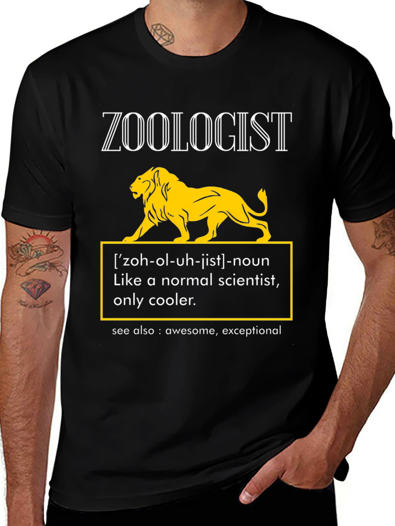 Variant 21 of Zoologist Definition T-Shirt - Cool Science Tee