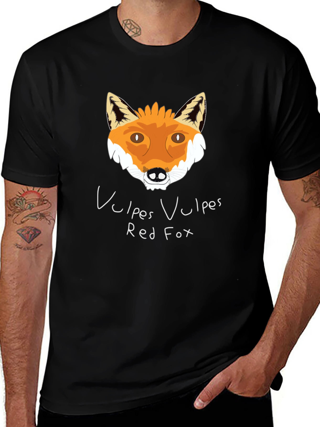 Variant 13 of Red Fox Graphic T-Shirt - Soft Cotton Tee