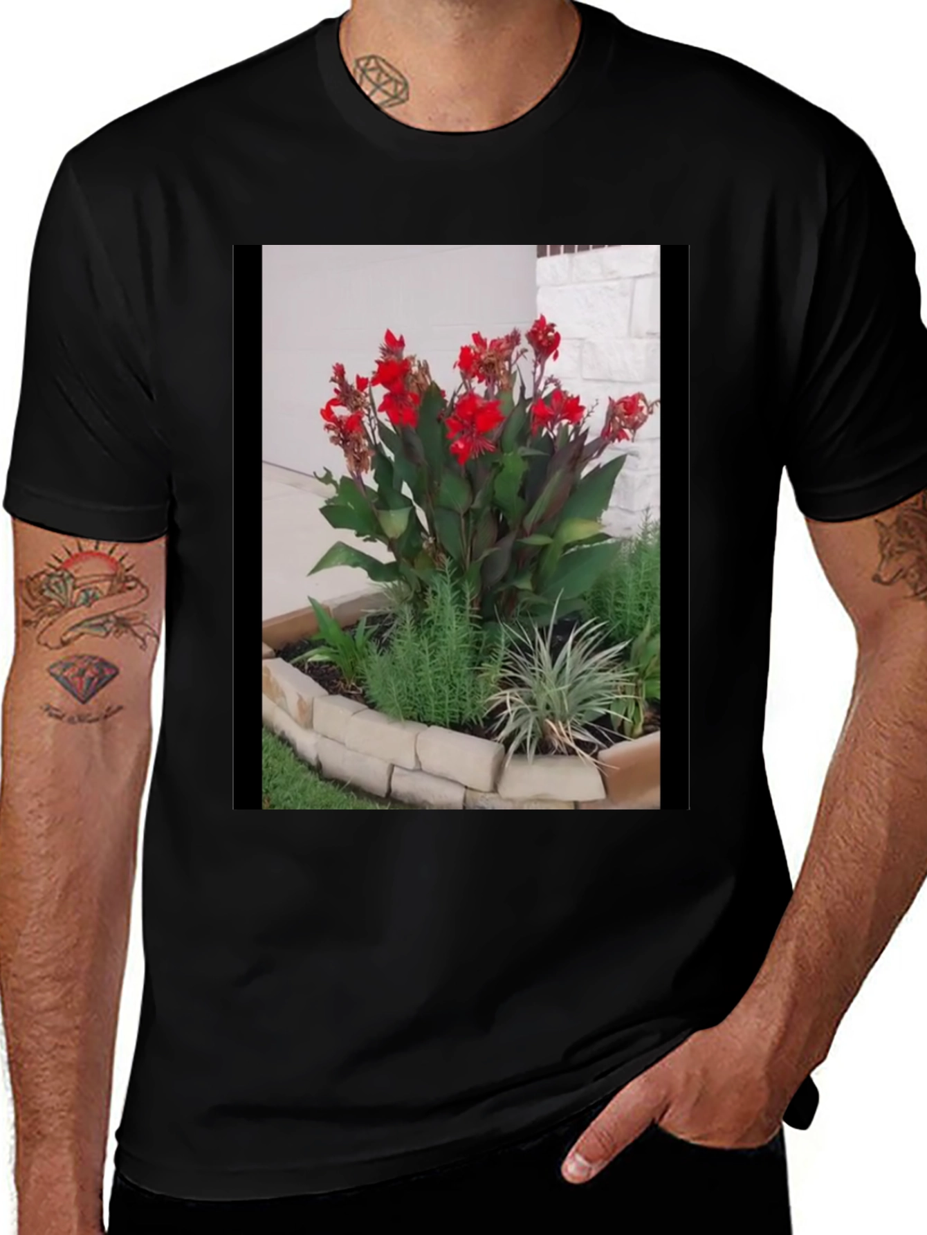 Variant 29 of Floral Graphic Tee - Unique Garden Design