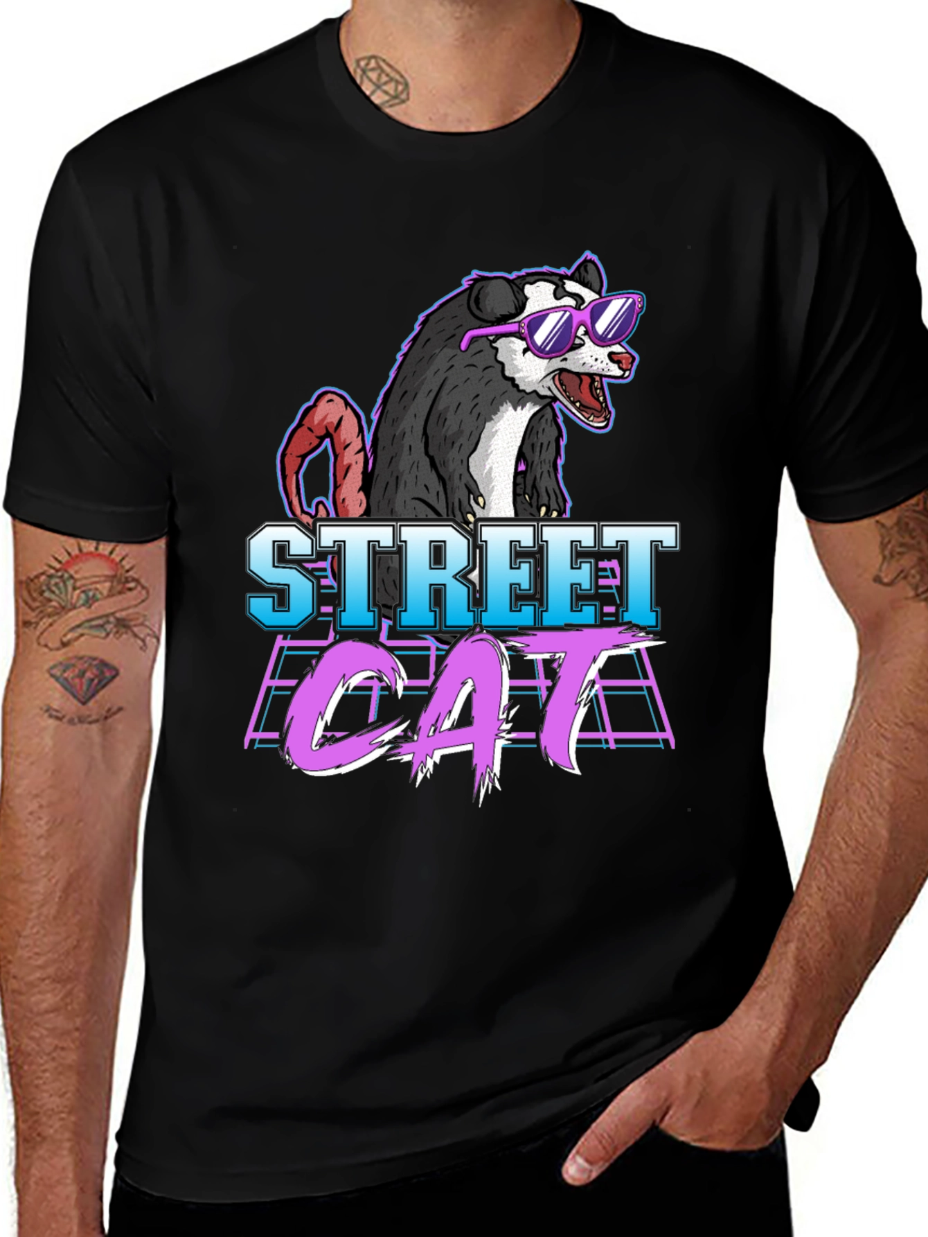 Variant 24 of Street Cat Possum Graphic T-Shirt