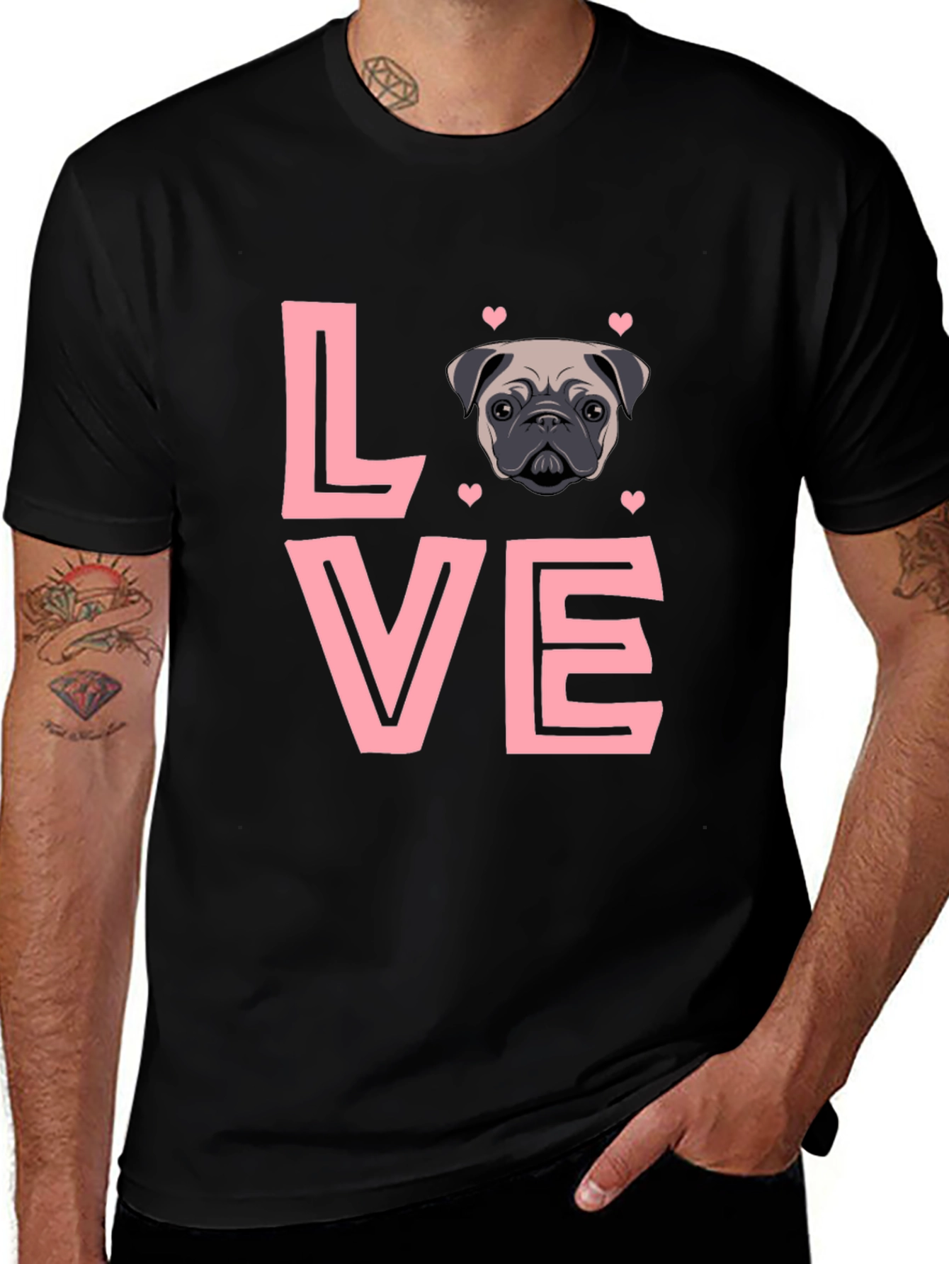 Variant 5 of Pug Love T-Shirt - Cute Dog Lover Tee