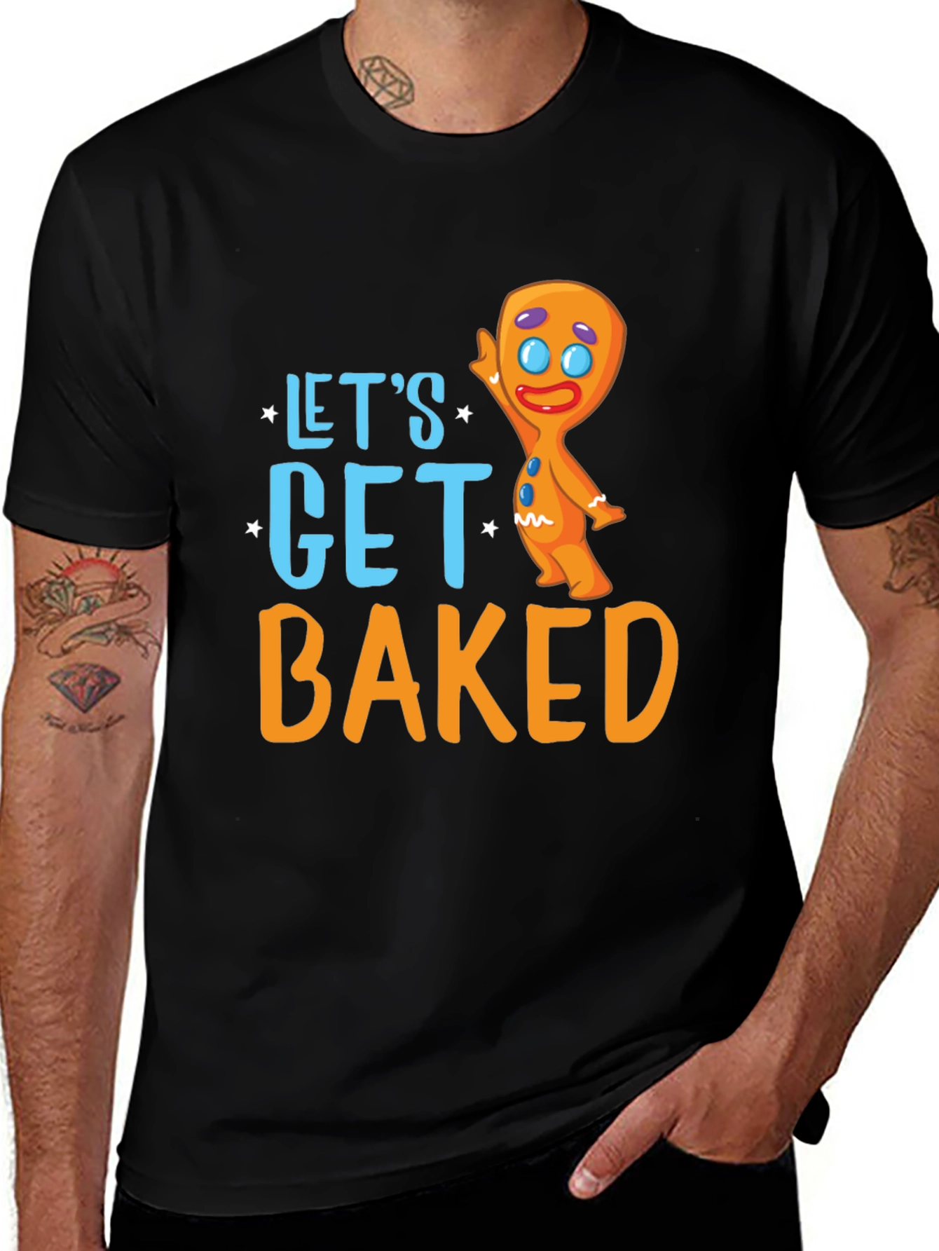 Variant 21 of Let's Get Baked Gingerbread T-Shirt