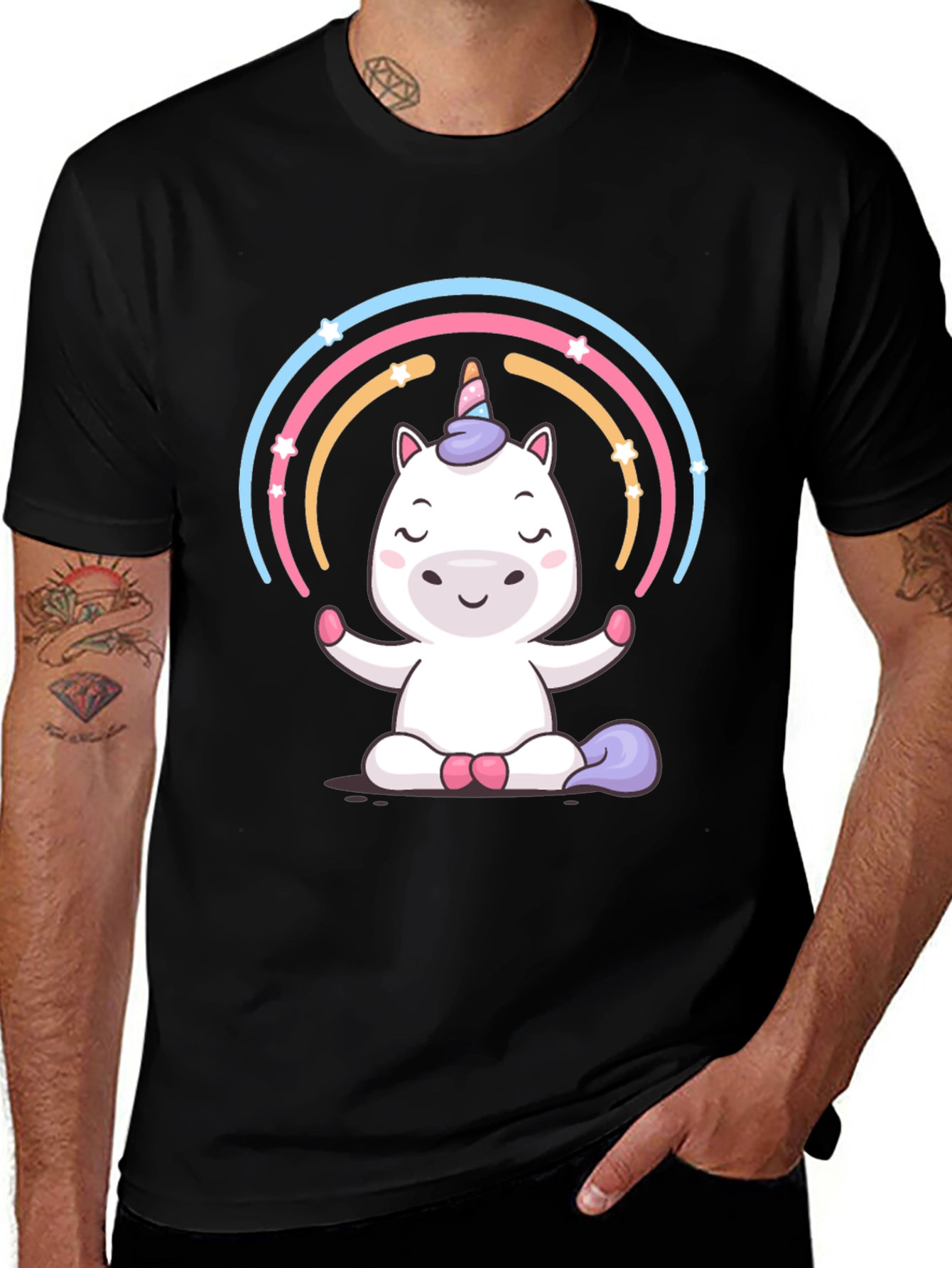 Variant 13 of Yoga Unicorn Graphic T-Shirt