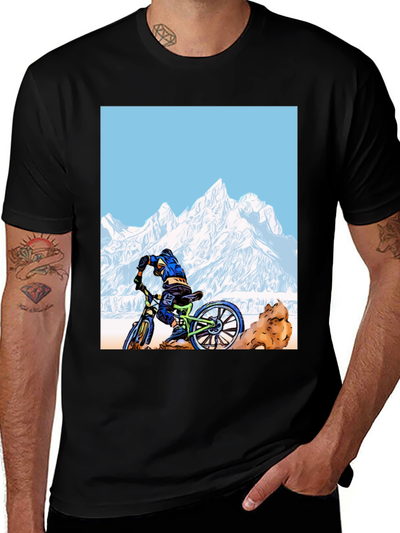 Variant 5 of Mountain Biker Graphic Tee
