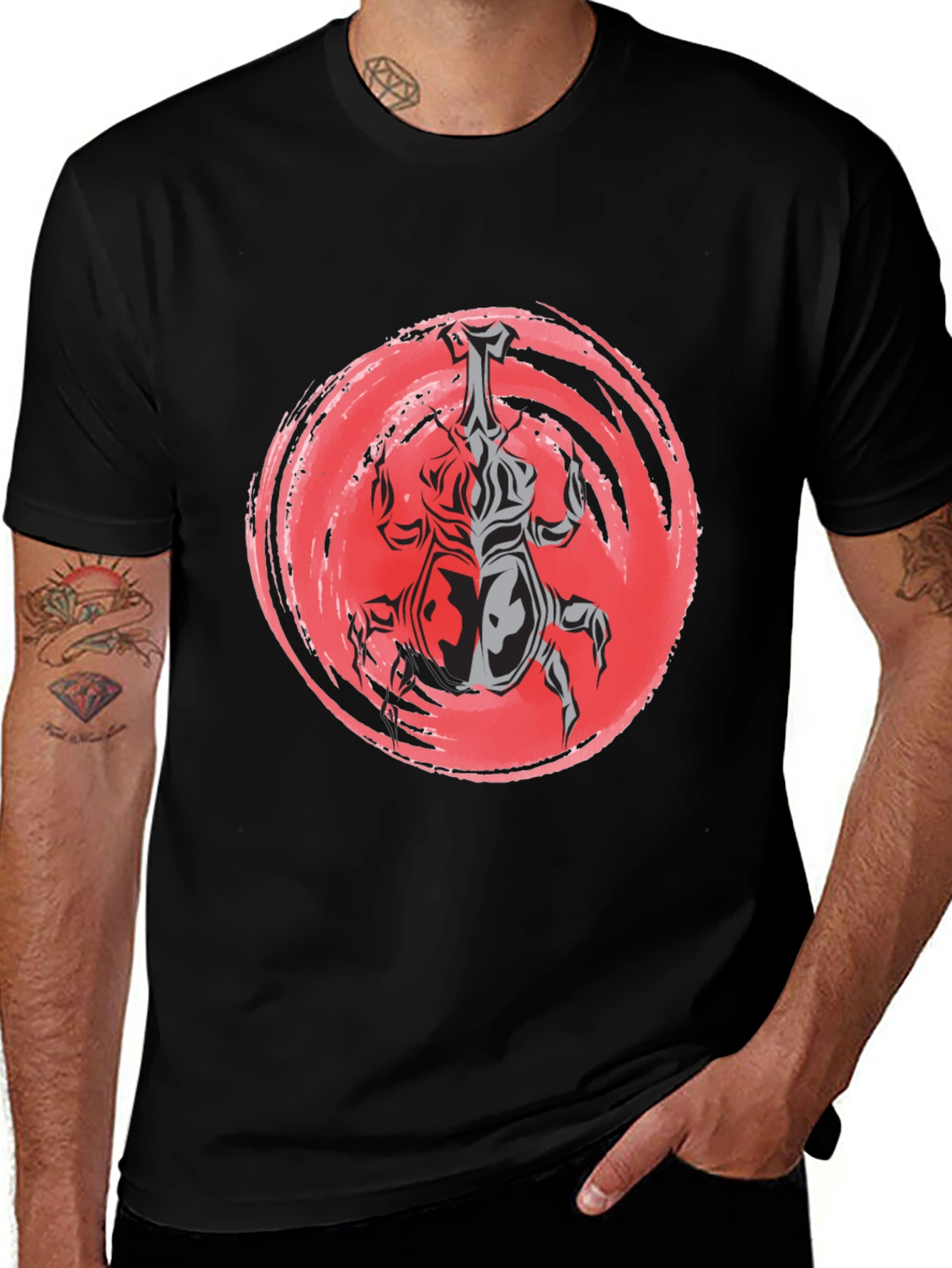 Variant 24 of Samurai-Inspired Graphic Tee