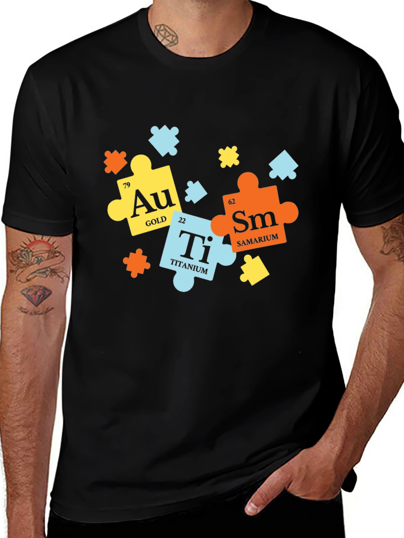 Variant 12 of Autism Awareness Puzzle Piece T-Shirt