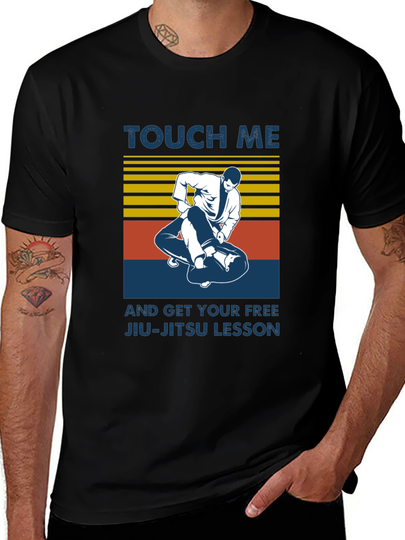 Variant 4 of Touch Me Jiu-Jitsu Lesson Graphic Tee