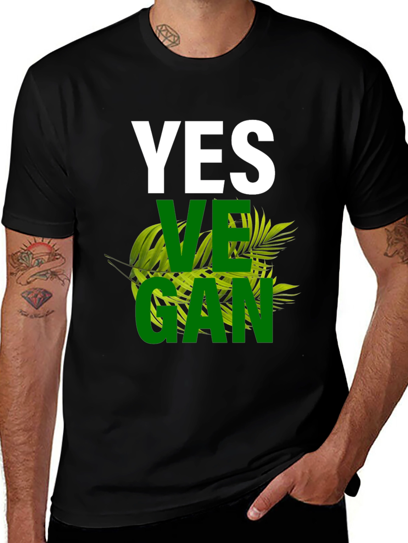 Variant 6 of Yes Vegan Graphic T-Shirt